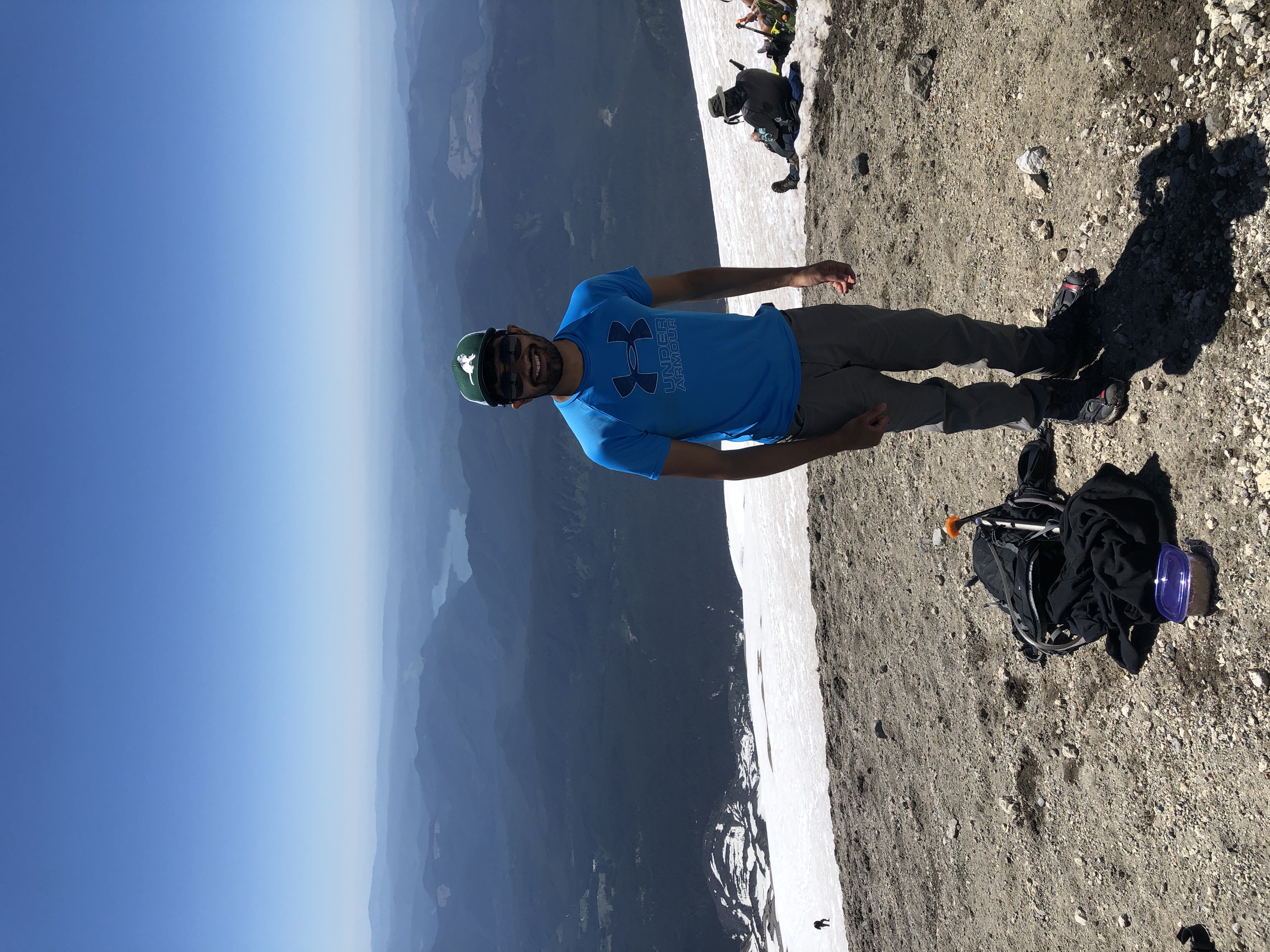 Rohan Shah on Mt St Helens